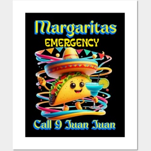 Sizzling Fiesta: Margaritas Emergency Posters and Art